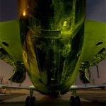 To The Outer Moons  :::::  Parted out airliner on the airport flightline.