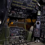 Flight Engineer  :::::  2007  :::::  The flight deck of a KC-97 Stratotanker coated with a layer of Mojave dust.