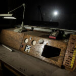 Wooden Console  :::::  Inside the surprisingly low tech War Room.